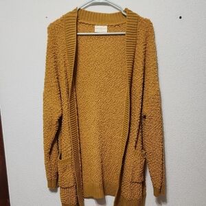 Bobbie Brooks Mustard Cardigan Sweater